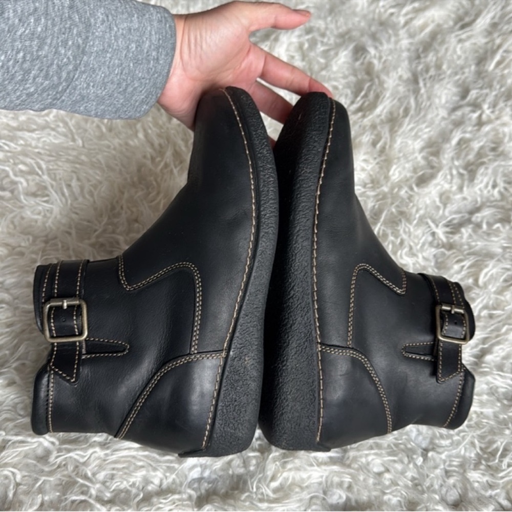 Duluth Trading Co Andina Leather Short Boots/Boots Sz 9 Black - Picture 8 of 12